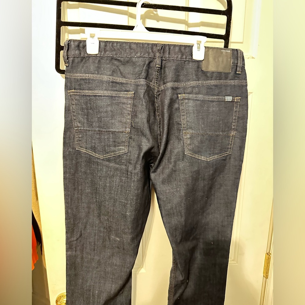 Five Four Men's Deep Indigo Straight Jeans